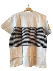 Vorschaubild 2 von Herren T-Shirt Gr. L Weiß Gestreift Maritim Brusttasche Organic Cotton