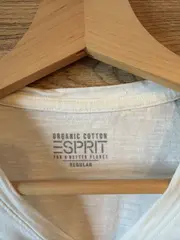 Vorschaubild 3 von Herren T-Shirt Gr. L Weiß Gestreift Maritim Brusttasche Organic Cotton