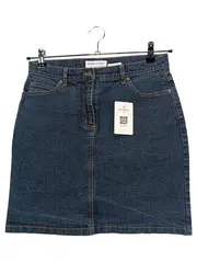 Vorschaubild 1 von Damen Jeansrock Gr. 38 M Blau Casual Midirock