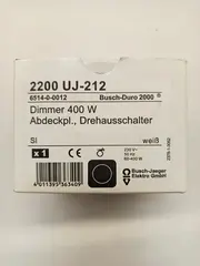 Vorschaubild 3 von Busch-Jaeger Dimmer 400W Drehausschalter Abdeckplatte Beige Busch-Duro 2000