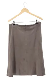 Vorschaubild 2 von Damen A-Linienrock Gr. 38/M Braun Elegant Klassisch Midirock