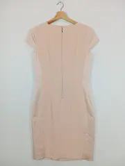 Vorschaubild 3 von Etuikleid Damen Gr. 40/L Beige Elegant Business Kleid
