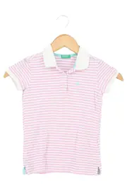 Vorschaubild 1 von Kinder Poloshirt Rosa Gestreift Gr. 116 Casual