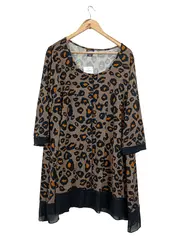 Vorschaubild 1 von Damen Freizeitkleid XXL 44 Leopardenmuster Animal-Print Mehrfarbig