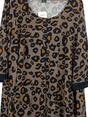Vorschaubild 3 von Damen Freizeitkleid XXL 44 Leopardenmuster Animal-Print Mehrfarbig