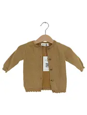 Vorschaubild 1 von Strickjacke Mädchen Gr. 56 Gold Glitzer Cardigan Baby