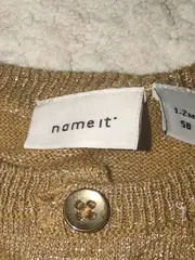 Vorschaubild 4 von Strickjacke Mädchen Gr. 56 Gold Glitzer Cardigan Baby