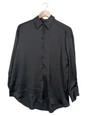 Vorschaubild 1 von Damen Hemdbluse Elegant Business Langarm Schwarz Gr. 34 XS