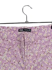 Vorschaubild 2 von Damen Stoffhose Blumenmuster L24 Lila Gr. M