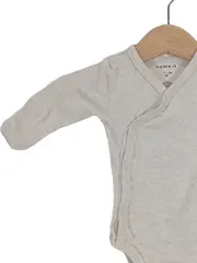 Vorschaubild 4 von Baby Body Wickelbody Langarm Beige Gr. 56 1-2 Monate
