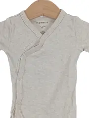 Vorschaubild 3 von Baby Body Wickelbody Langarm Beige Gr. 56 1-2 Monate