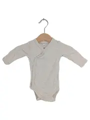 Vorschaubild 1 von Baby Body Wickelbody Langarm Beige Gr. 56 1-2 Monate