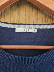 Vorschaubild 3 von EDC Damen Pullover Gr. M Blau Langarm Casual
