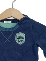 Vorschaubild 3 von Pullover Jungen Gr. 74 Blau Little Boy