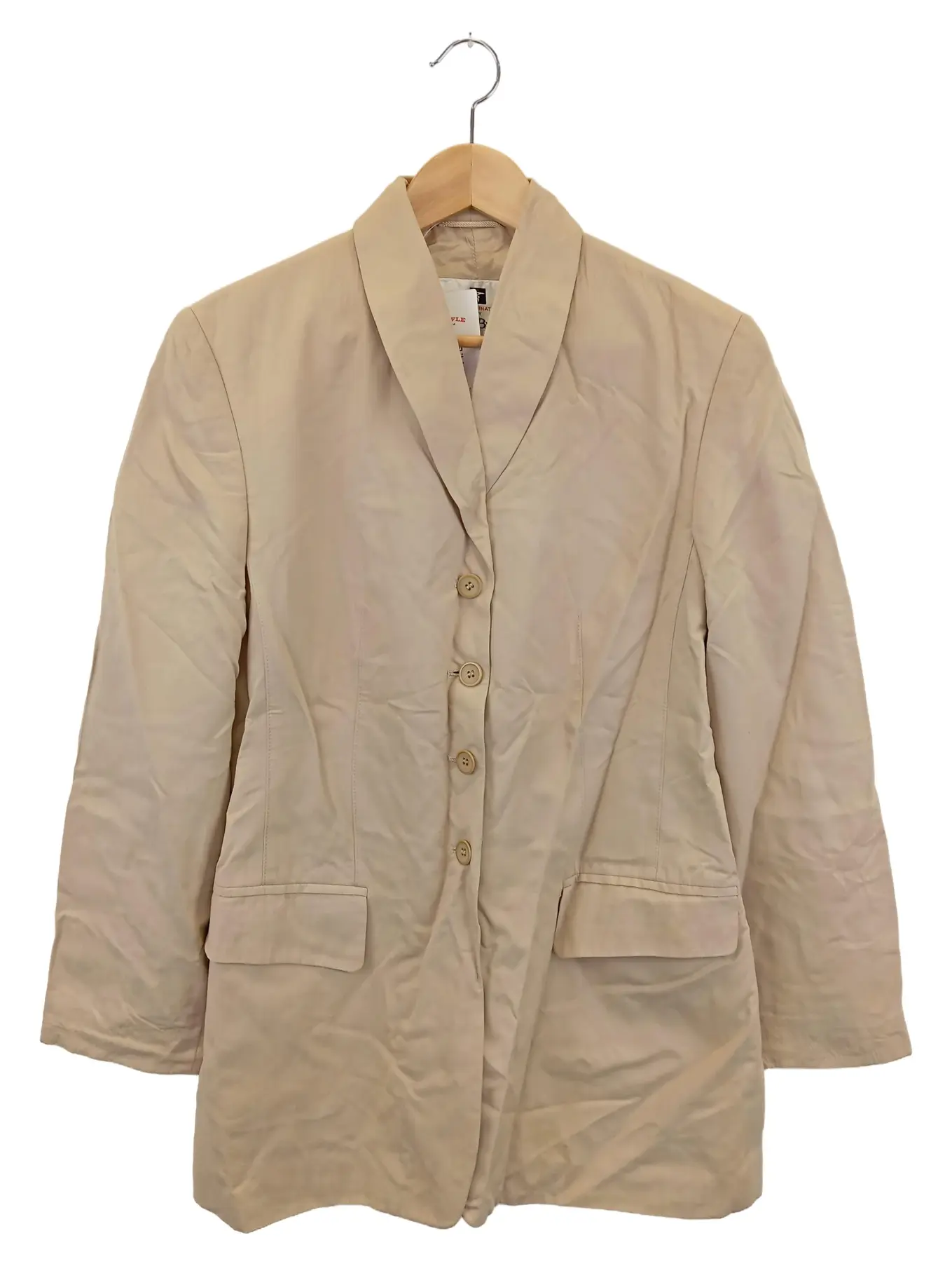 GIL BRET Damen Blazer Gr. 40/M Beige Elegant Viskose Business Jacke