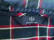 Vorschaubild 4 von Damen Hemdbluse Karohemd Gr. 40/L Blau Kariert Langarm Casual