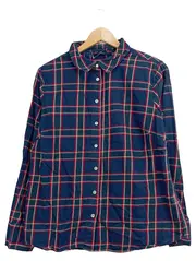 Vorschaubild 1 von Damen Hemdbluse Karohemd Gr. 40/L Blau Kariert Langarm Casual