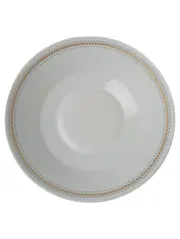 Vorschaubild 2 von Servierschüssel Weiß Elegant Porzellan Goldrand 24cm