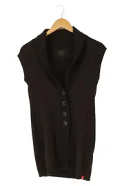 Vorschaubild 1 von Damen Freizeitkleid Gr. 38/M Braun Strick Minikleid Vintage