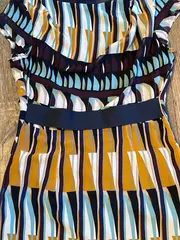 Vorschaubild 4 von Damen Freizeitkleid Gr. 38 Mehrfarbig Grafisches Muster Modern