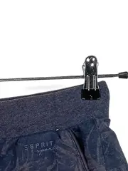 Vorschaubild 2 von Damen Sport Shorts Blau Blattmuster Gr. 34/XS