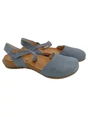 Vorschaubild 2 von Sandalen Damen Gr. 36 Blau Leder Casual
