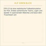 Vorschaubild 2 von EA Sports FIFA 21 PS4 Fußball Spiel Deutsch