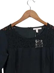 Vorschaubild 2 von Businesskleid Damen 38/M Schwarz mit Spitze 3/4 Arm