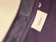 Vorschaubild 5 von Damen T-Shirt Kurzarm Baumwolle Lederdetails Blau Gr. 34/XS