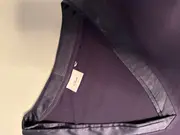 Vorschaubild 4 von Damen T-Shirt Kurzarm Baumwolle Lederdetails Blau Gr. 34/XS