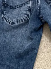 Vorschaubild 4 von Kinder Jeans Slim Fit Blau Gr. 140 Uni Baumwolle