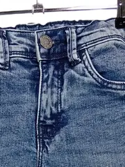 Vorschaubild 3 von Kinder Jeans Slim Fit Blau Gr. 140 Uni Baumwolle
