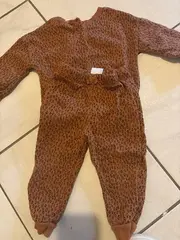 Vorschaubild 5 von Baby Trainingsanzug Kinder Gr. 74 Braun Leopard Muster Set Casual