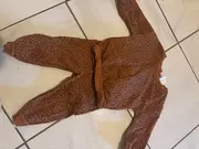 Vorschaubild 3 von Baby Trainingsanzug Kinder Gr. 74 Braun Leopard Muster Set Casual