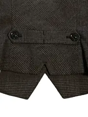 Vorschaubild 5 von Damen Anzugweste Gr. 36/S Grau Kariert Glencheck Business