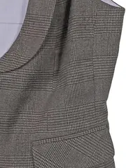 Vorschaubild 4 von Damen Anzugweste Gr. 36/S Grau Kariert Glencheck Business