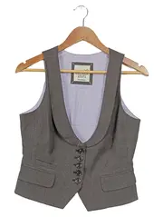 Vorschaubild 1 von Damen Anzugweste Gr. 36/S Grau Kariert Glencheck Business