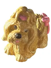 Vorschaubild 1 von Yorkshire Terrier Hund Schleich Spielfigur Gold 3.5 cm