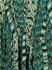 Vorschaubild 3 von Damen Businesskleid XS Mehrfarbig Modern Print Langarm