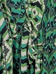 Vorschaubild 5 von Damen Businesskleid XS Mehrfarbig Modern Print Langarm