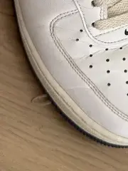 Vorschaubild 3 von Air Force 1 Low Herren Sneaker Weiß Navy Gr. 44 Leder