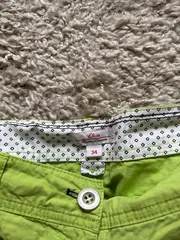 Vorschaubild 5 von Damen Caprihose Stoffhose Gr. 34 Grün Baumwolle Sommer