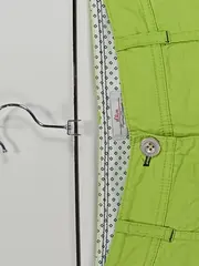 Vorschaubild 3 von Damen Caprihose Stoffhose Gr. 34 Grün Baumwolle Sommer