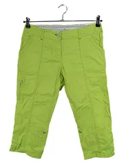 Vorschaubild 1 von Damen Caprihose Stoffhose Gr. 34 Grün Baumwolle Sommer