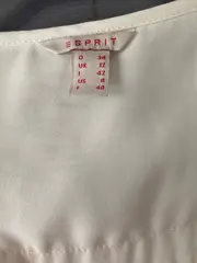 Vorschaubild 5 von Damen Bluse Gr. 38 Weiß Bohemian Stickerei Spitze 3/4-Arm