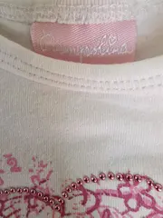 Vorschaubild 6 von Mädchen T-Shirt Gr. 128 Mehrfarbig Kurzarm Schriftzug Strass