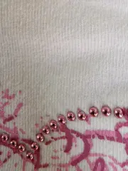 Vorschaubild 4 von Mädchen T-Shirt Gr. 128 Mehrfarbig Kurzarm Schriftzug Strass