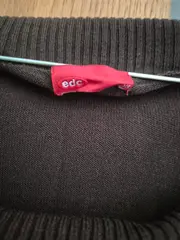 Vorschaubild 2 von Damen Pullover Gr. XS/34 Oliv Schulterfrei Langarm