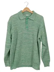 Vorschaubild 1 von Herren Pullover Grün Meliert Casual Gr. L