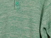 Vorschaubild 2 von Herren Pullover Grün Meliert Casual Gr. L